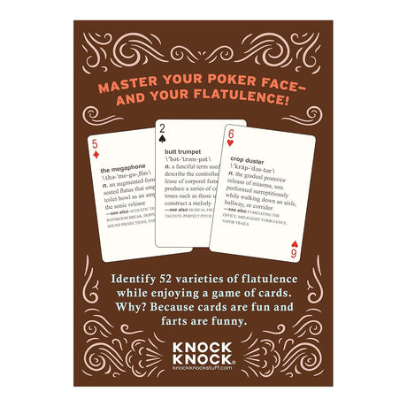 Knock Knock 52 Farts Playing Cards Deck