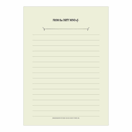 Knock Knock Alter Ego Pad: From the Dirty Mind