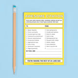 Knock Knock Awesome Citation Nifty Note Pad.