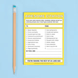 Knock Knock Awesome Citation Nifty Note Pad.