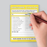 Knock Knock Awesome Citation Nifty Note Pad.