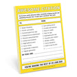 Knock Knock Awesome Citation Nifty Note Pad.