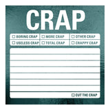 Knock Knock Crap Metallic Sticky Notes.