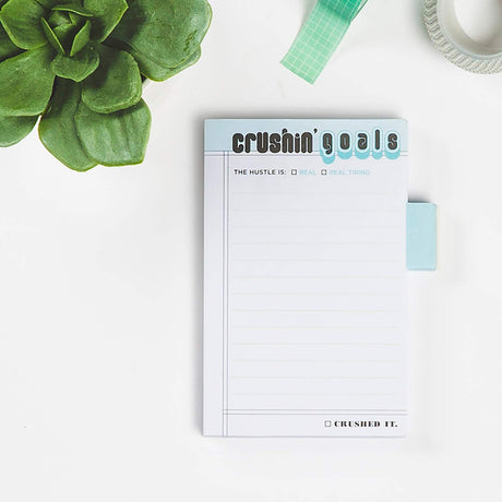 Knock Knock Crushin' Goals Sticky Notes.