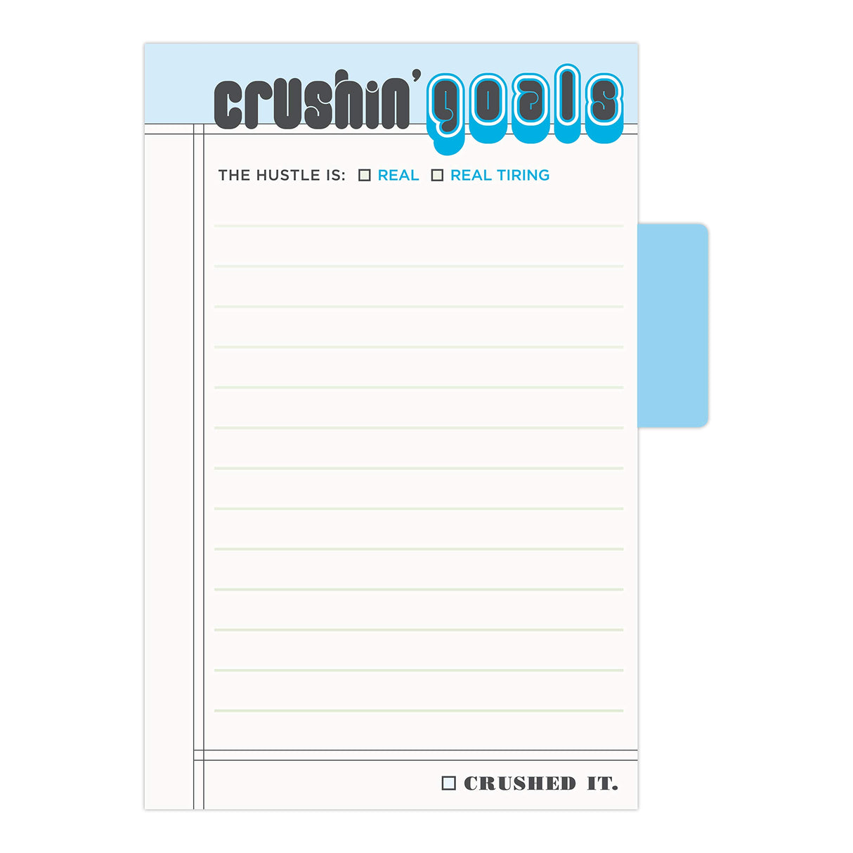 Knock Knock Crushin' Goals Sticky Notes.