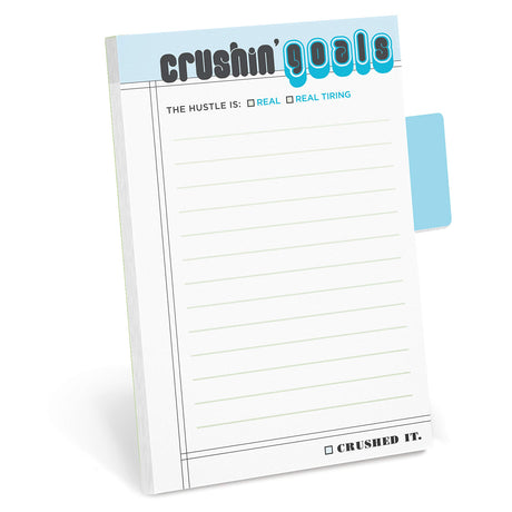 Knock Knock Crushin' Goals Sticky Notes.