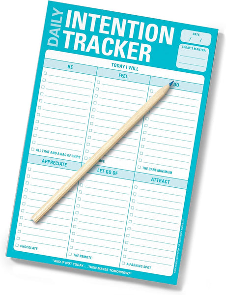 Knock Knock Daily Intention Tracker Pad: Today I Will Daily Intention Pad