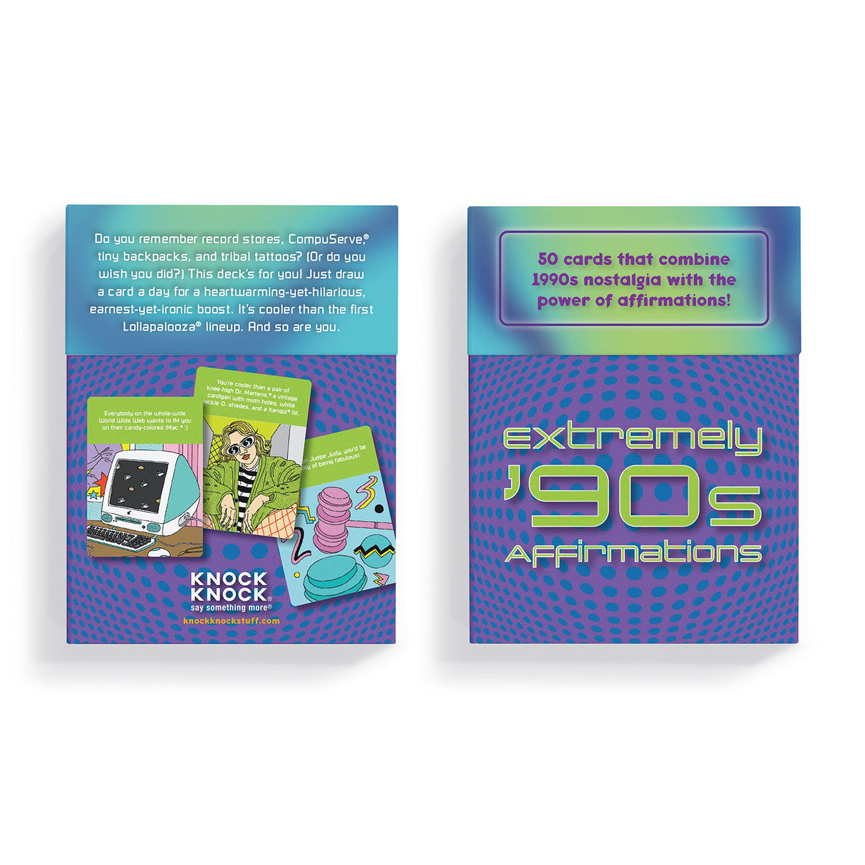 Knock Knock Extremely 90s Affirmations Deck