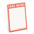 Knock Knock Fake News Great Big Sticky Notes, Funny Sticky Note Pad, 4 x 6-inches.