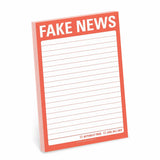 Knock Knock Fake News Great Big Sticky Notes, Funny Sticky Note Pad, 4 x 6-inches.