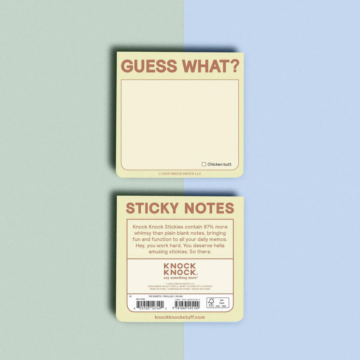 Knock Knock Guess What? Sticky Notes