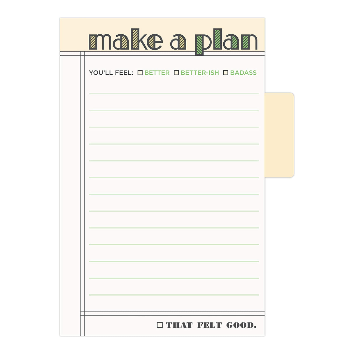 Knock Knock Make A Plan Sticky Tabs Notepad