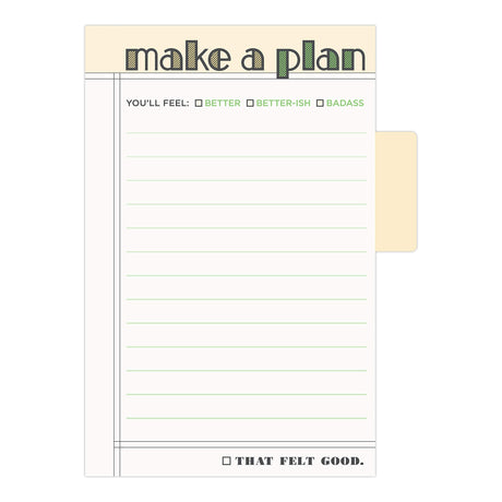 Knock Knock Make A Plan Sticky Tabs Notepad