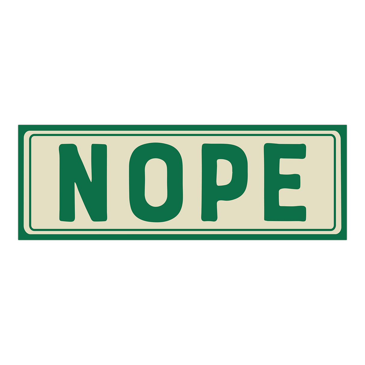 Knock Knock Nope Sticker Statements.