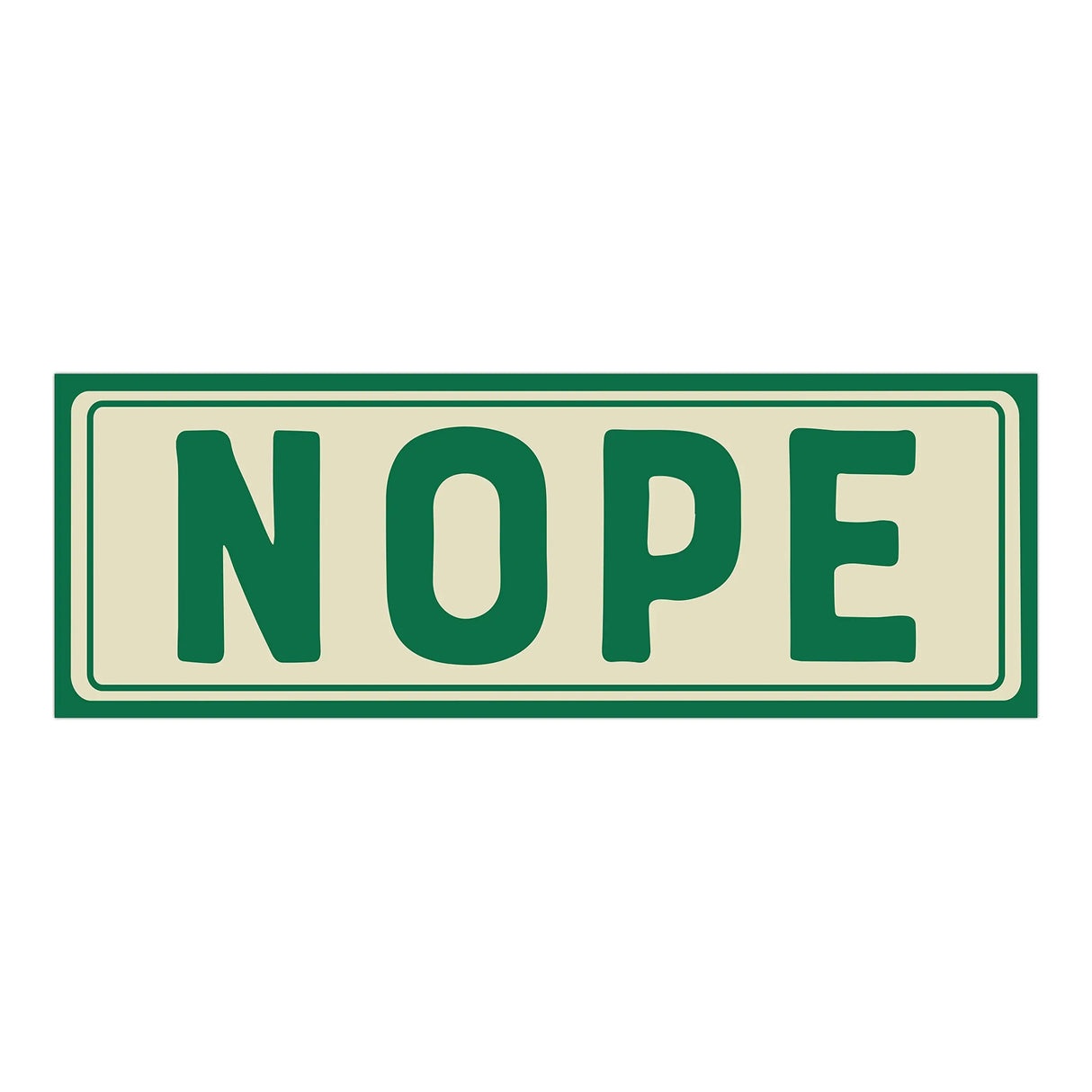 Knock Knock Nope Sticker Statements.
