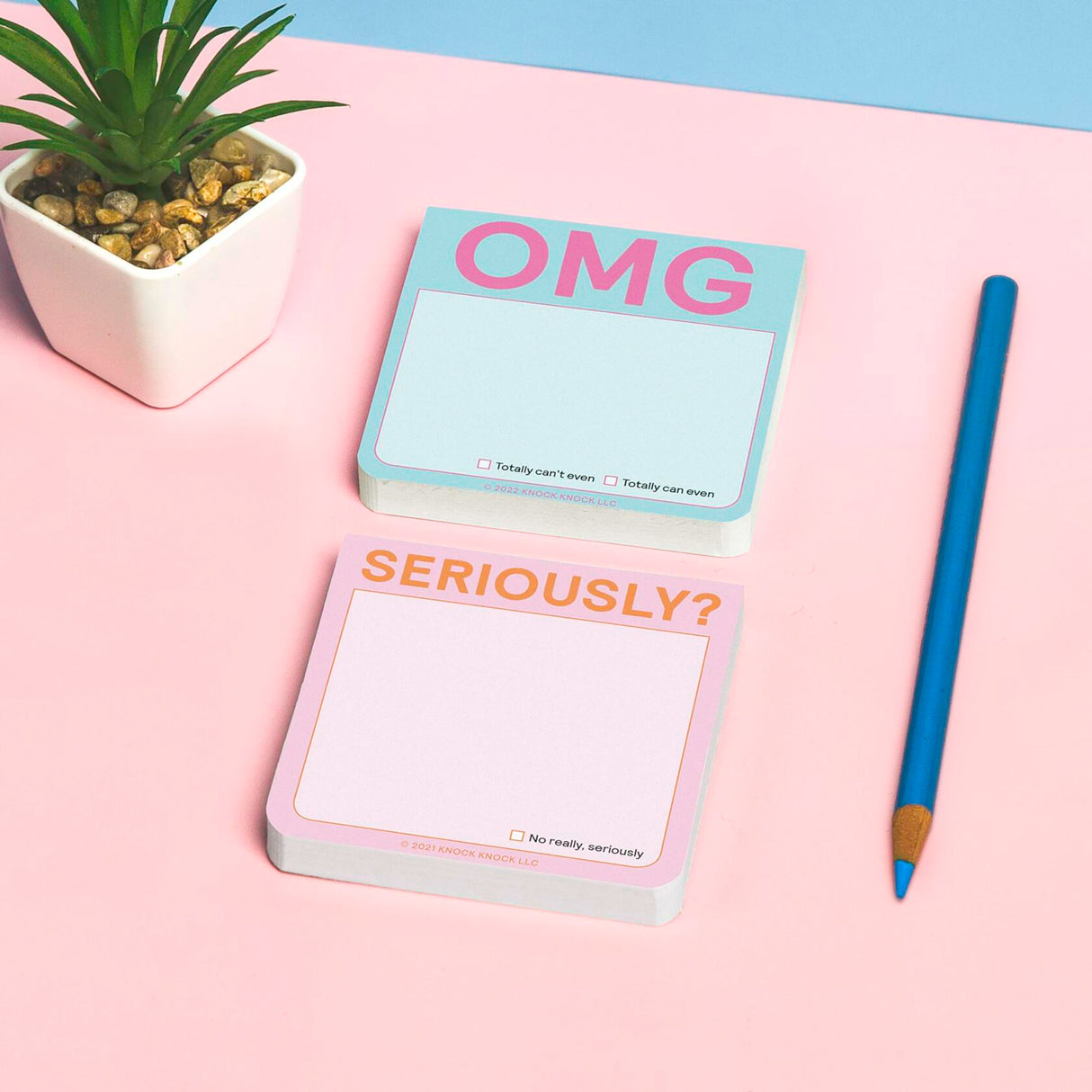 Knock Knock OMG Sticky Notes.