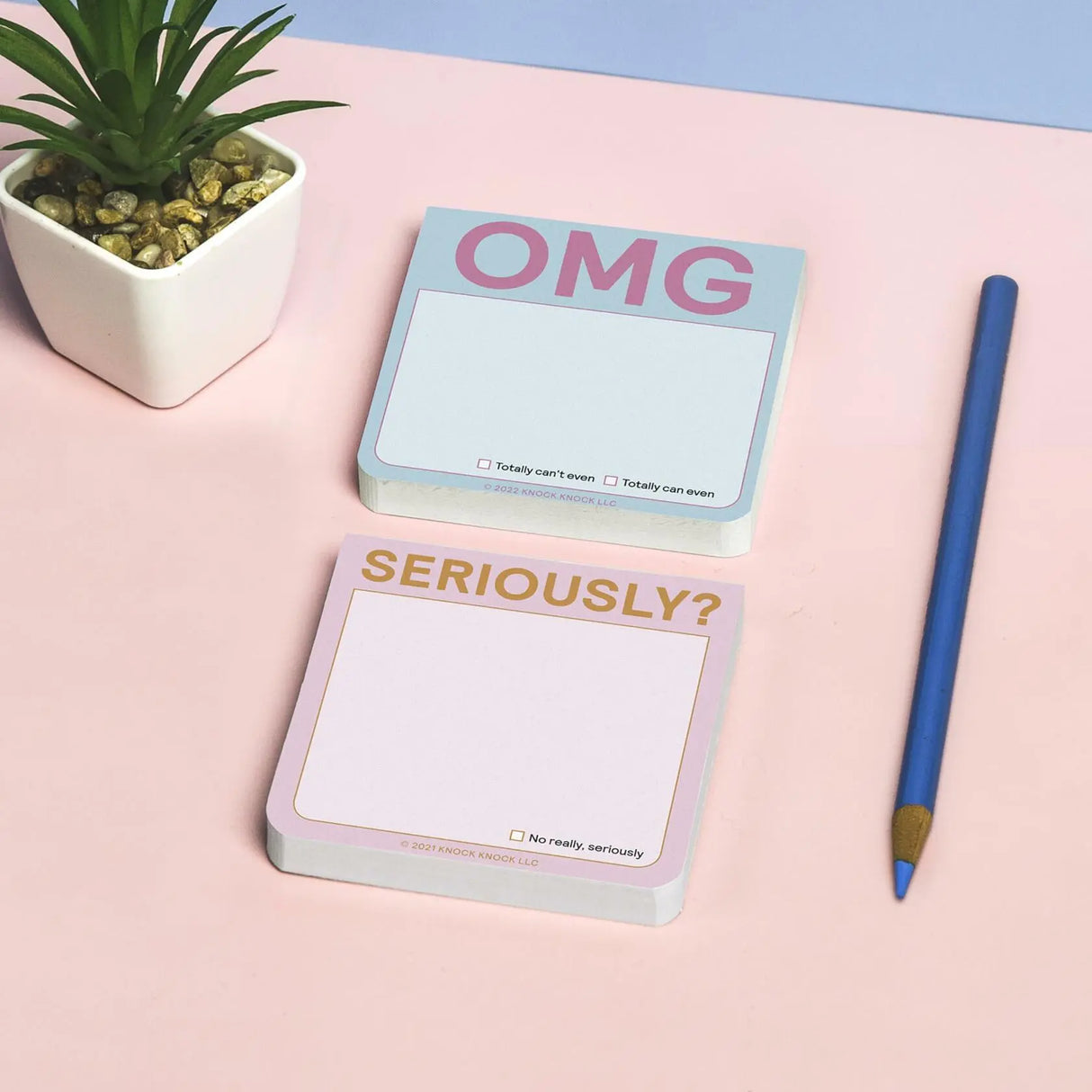 Knock Knock OMG Sticky Notes.