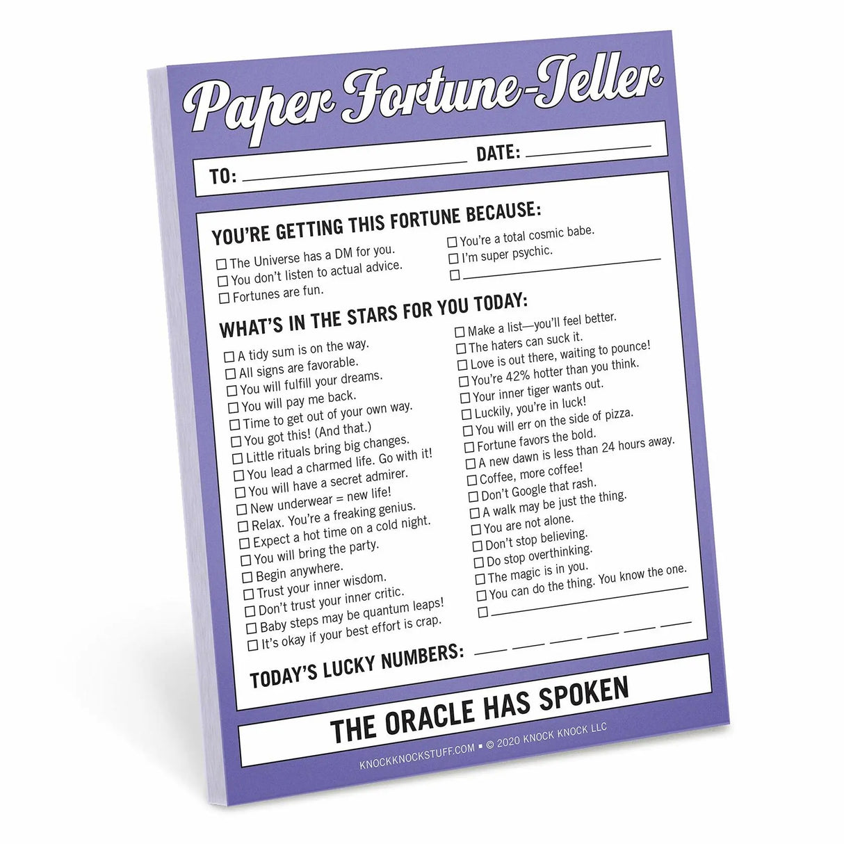 Knock Knock Paper Fortune Teller Nifty Notes.