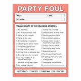 Knock Knock Party Foul Nifty Note.