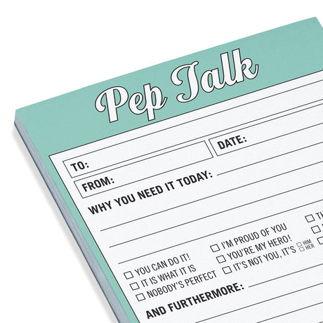 Knock Knock Pep Talk Nifty Note Pad