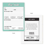 Knock Knock Pep Talk Nifty Note Pad.