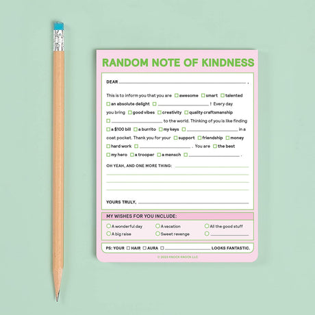 Knock Knock Random Note of Kindness Nifty Notes