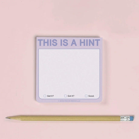 Knock Knock This is a Hint Sticky Notes