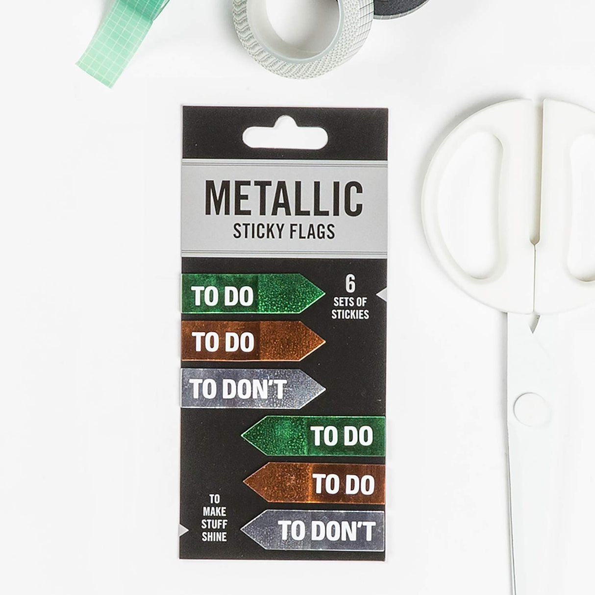 Knock Knock To Do / To Don't Metallic Sticky Flags.