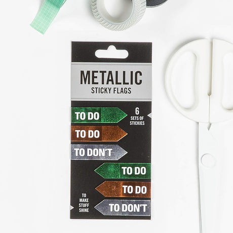 Knock Knock To Do / To Don't Metallic Sticky Flags.