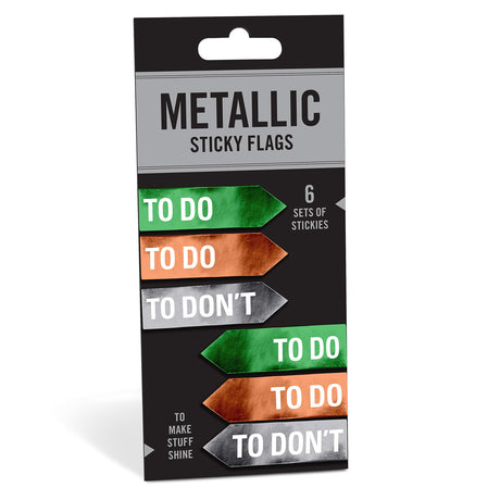 Knock Knock To Do / To Don't Metallic Sticky Flags.