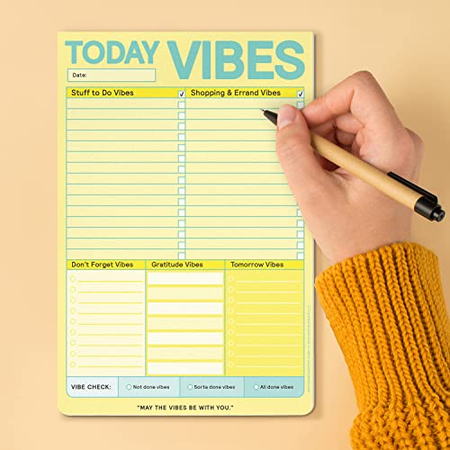 Knock Knock Today Vibes Planner Pad.