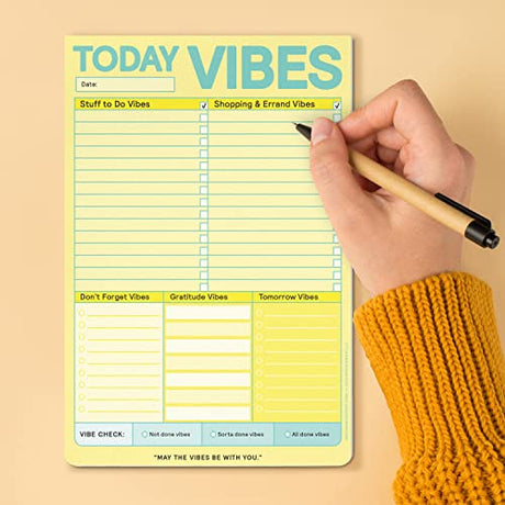 Knock Knock Today Vibes Planner Pad.