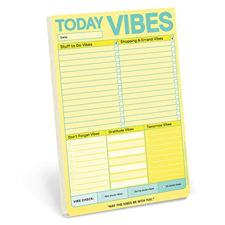 Knock Knock Today Vibes Planner Pad.