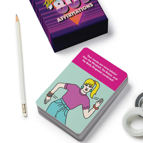 Knock Knock Totally 80s Affirmations Deck.