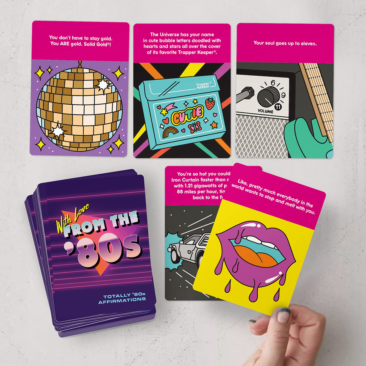 Knock Knock Totally 80s Affirmations Deck.