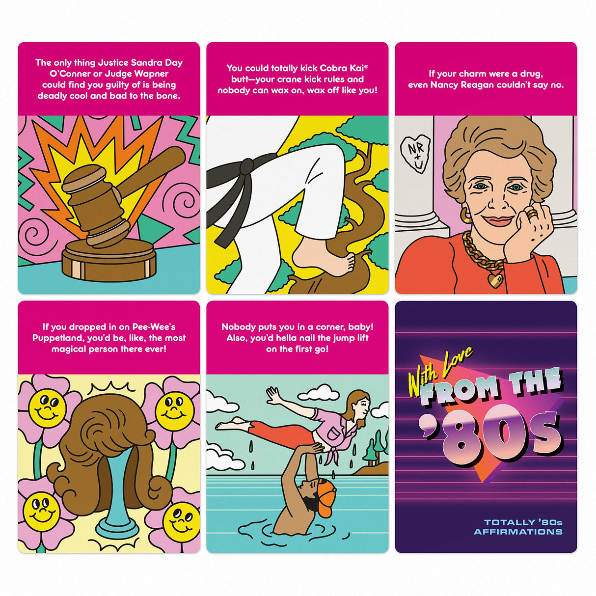 Knock Knock Totally 80s Affirmations Deck.