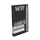 Knock Knock WTF/OMFG Sticky Note Set with Metallic Gel Pen.