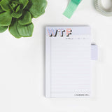 Knock Knock WTF Sticky Notes/Sticky Tabs Note Pad.