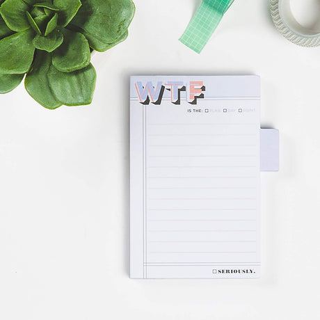 Knock Knock WTF Sticky Notes/Sticky Tabs Note Pad.