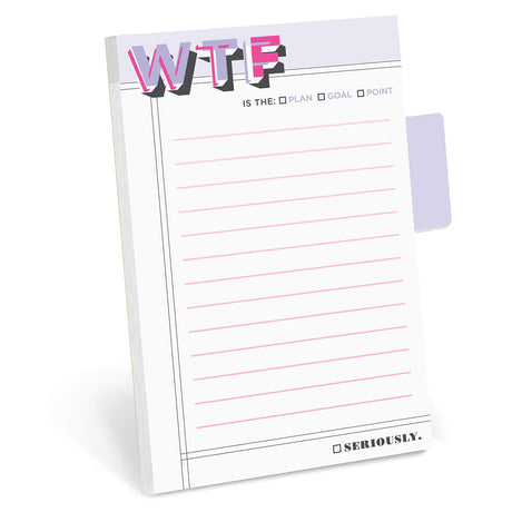 Knock Knock WTF Sticky Notes/Sticky Tabs Note Pad.