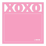 Knock Knock XOXO Diecut Sticky Notes.