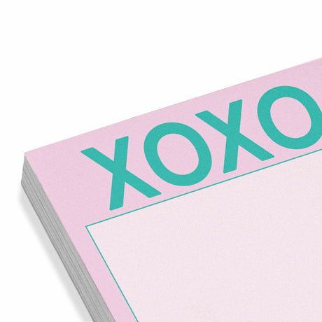 Knock Knock XOXO Sticky Note Pad (Pastel Version).