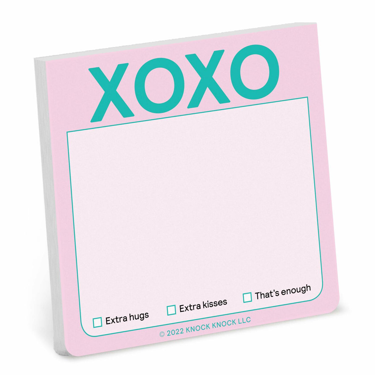 Knock Knock XOXO Sticky Note Pad (Pastel Version).