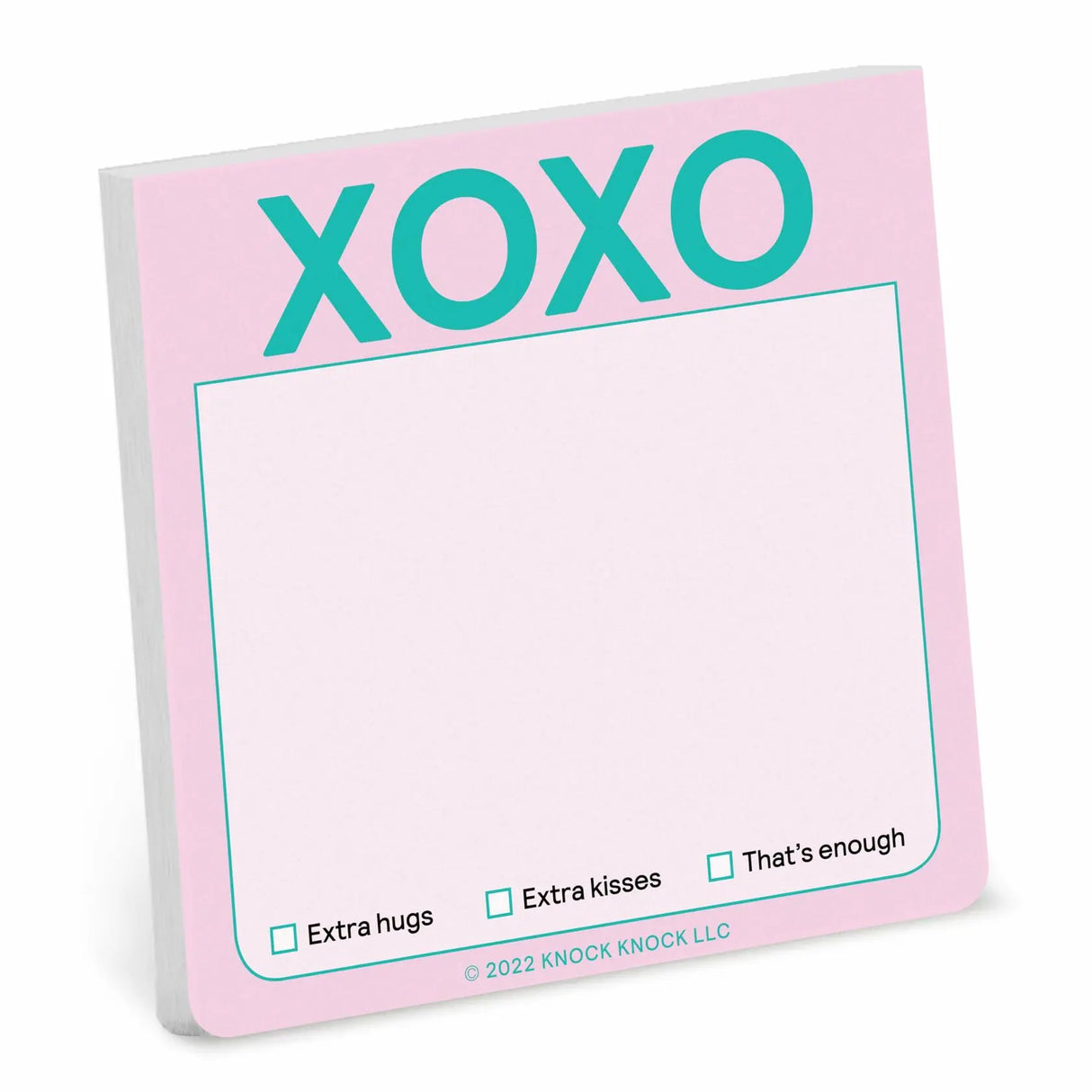 Knock Knock XOXO Sticky Note Pad (Pastel Version).