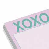 Knock Knock XOXO Sticky Note Pad (Pastel Version).