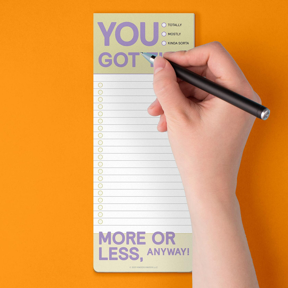 Knock Knock "You Got This" Make-a-List Pad - Daily Memo Planning Pad.