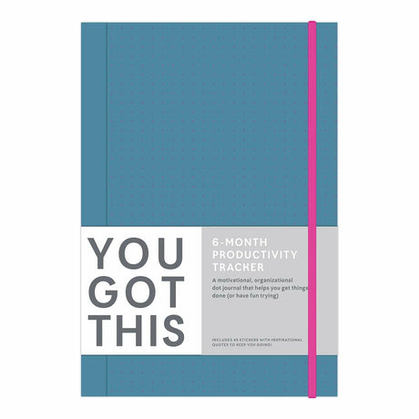 Knock Knock You Got This Productivity Journal (Blue) - A 6-Month Productivity Tracker Dot-Grid Journal