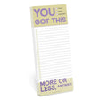 Knock Knock "You Got This" Make-a-List Pad - Daily Memo Planning Pad.