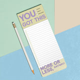Knock Knock "You Got This" Make-a-List Pad - Daily Memo Planning Pad.