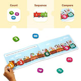 LoveDabble 123 Ride with Animals: Three-Way Puzzle Magic! Count & Identify Numbers by Assembling Wagons, Loading Animals & More | Puzzles for Learners | Birthday Gifts for Kids
